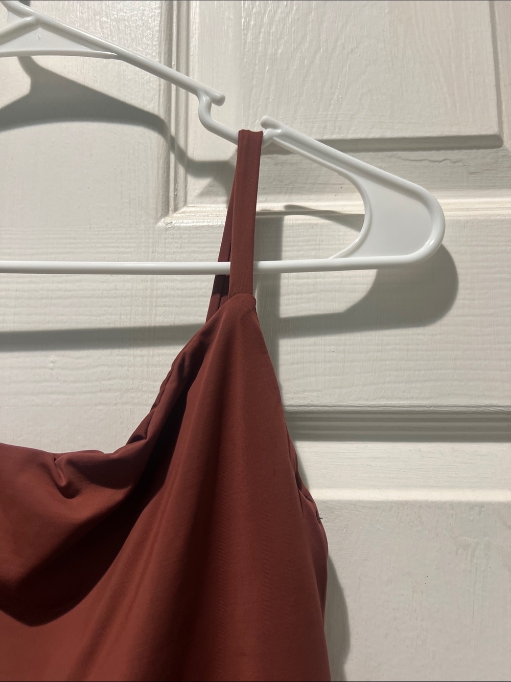 Women's Rust One-Piece Swimsuit - Sleek Cowl Neck - Picture 8 of 8